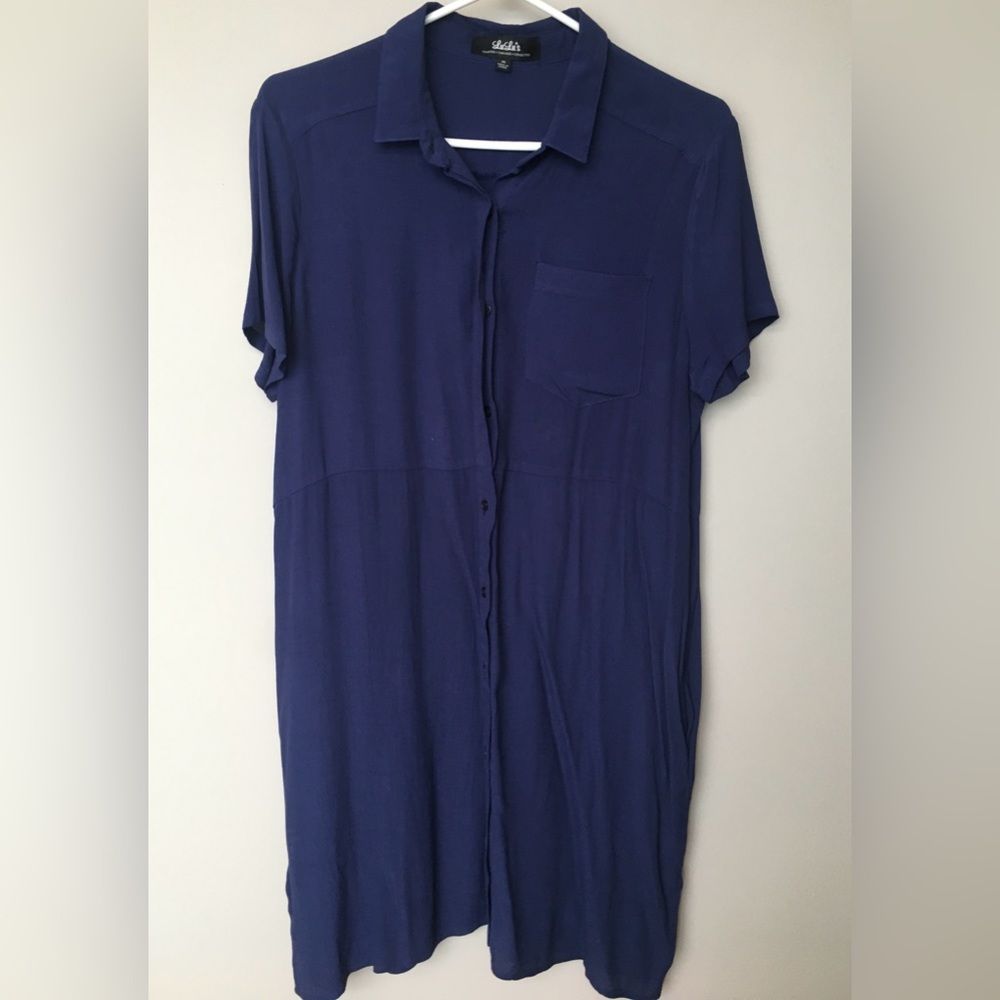 Lulu’s dark blue shirt dress